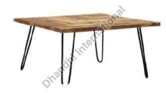 Square Polished DI-0015 Coffee Table, for Hotel, Home, Size : 24x24x18 Inch