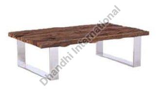 Rectangular Polished DI-0018 Coffee Table, for Hotel, Home, Size : 34x24x18 Inch