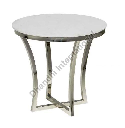Round Polished DI-0022 Coffee Table, for Hotel, Home, Size : 32x18 Inch