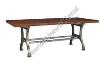 Polished DI-0203 Dining Table, for Hotel, Home, Color : Brown