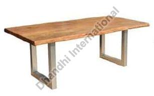 Polished DI-0205 Dining Table, for Hotel, Home, Color : Brown