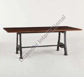 Polished DI-0214 Dining Table, for Hotel, Home, Color : Brown
