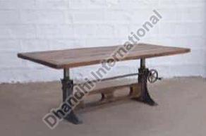 Polished DI-0216 Dining Table, for Hotel, Home, Color : Brown