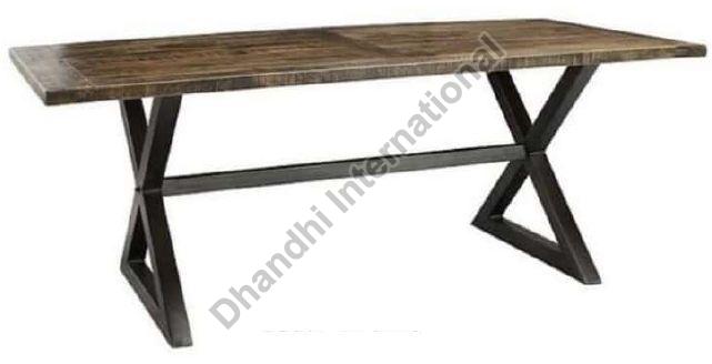 Polished DI-0228 Dining Table, for Hotel, Home, Color : Brown