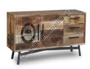 Iron Polished DI-0515 Sideboard Cabinet, Color : Brown
