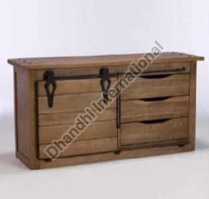 Iron Polished DI-0516 Sideboard Cabinet, Color : Brown