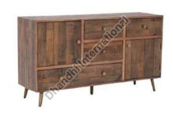 Wooden Polished DI-0517 Sideboard Cabinet, Color : Brown