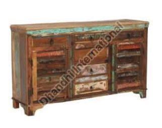 Wooden Polished DI-0518 Sideboard Cabinet, Color : Multi Color