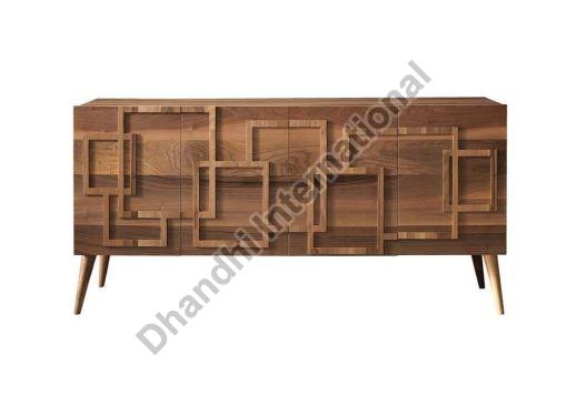 Polished Wooden DI-0520 Sideboard Cabinet, Color : Brown