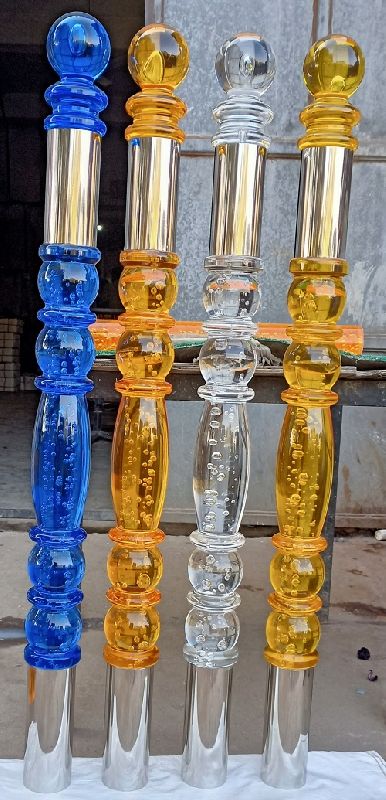 AVAM9003 Acrylic Master Post, For Staircase, Feature : Fine Finish, Strong Built, Eye Appealing Designs