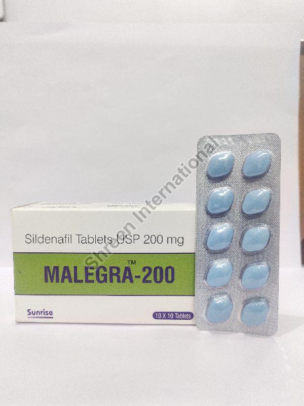 Malegra 200 Mg Tablets, Type Of Medicines : Allopathic - Shreen ...