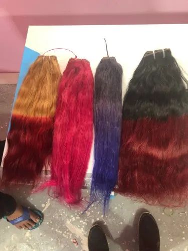 Coloured Weft Hair