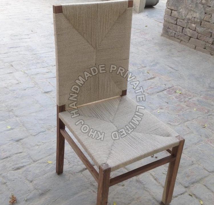 Jute Chair With Wooden Frame, Application Home at best price INR