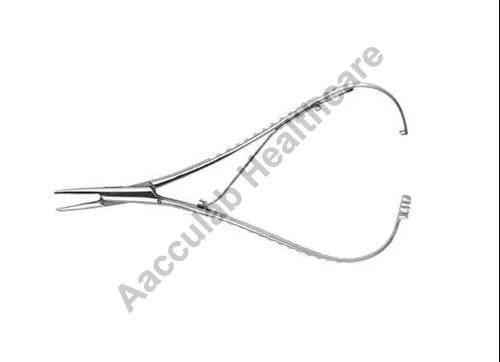 Polished Stainless Steel Mathieu Needle Holder, for Clinic, Hospital, Length : 243mm