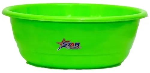 Round 25L Green Plastic Tub, for Household