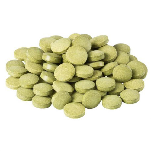 Round Moringa Tablets, Color : Green