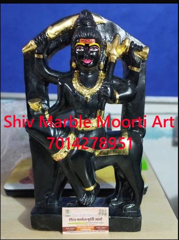 Black Marble Bhairu Ji Statue