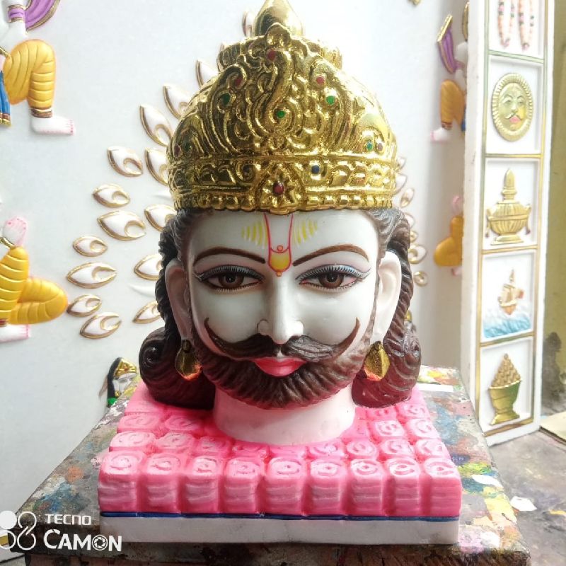 Khatu Shyam Ji marble statue, for Shiny, Packaging Type : Carton Box