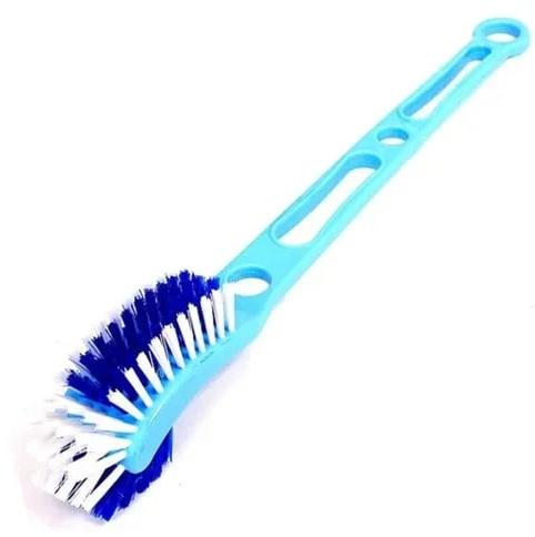 Double Sided Toilet Cleaning Brush, Bristle Material : PP PET
