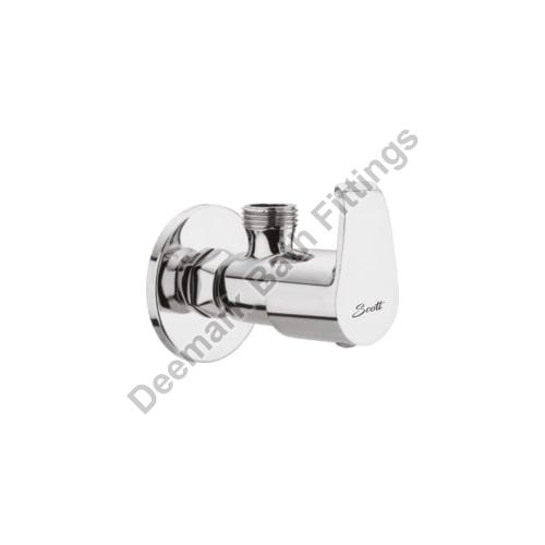 Scott Chrome Plated Polished Crystal Angle Cock, for Bathroom, Feature : Rust Proof