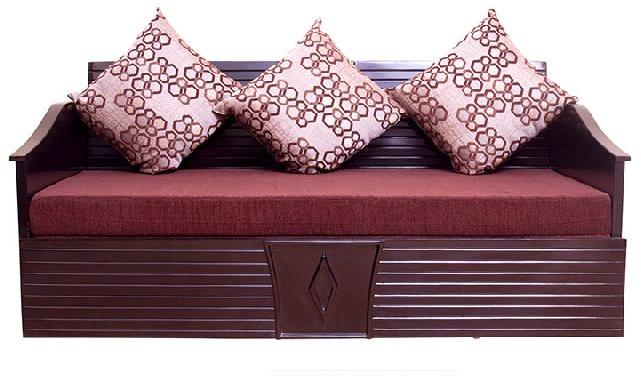 Polished wooden sofa cum bed, Style : Modern