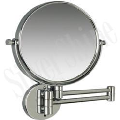 Round Stainless Steel Shaving Mirror, Color : Silver
