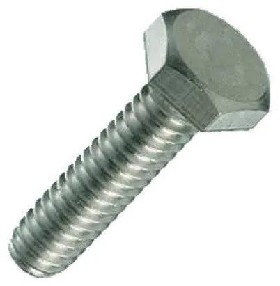 Polished Mild Steel Hex Bolts, for Automotive Industry, Size : 0-15mm