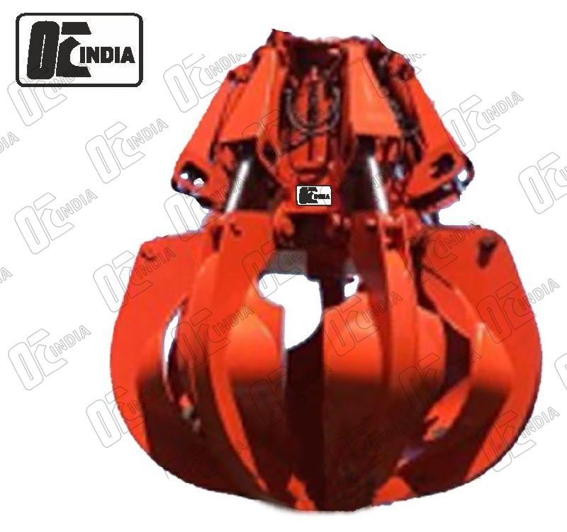 Round Polished Copper Hydraulic Finger Grab Bucket, for Industrial, Pattern : Plain