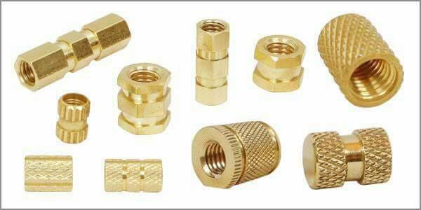 Brass moulding insert, Feature : Fine Coated, Good Quality, Highly Durable, Strong Fitting, Sturdy Construction