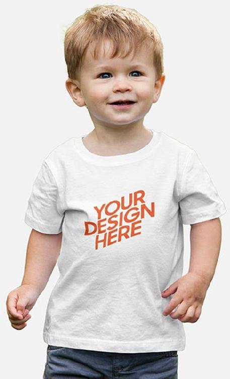 Plain Cotton Kids Round Neck T-Shirt, Sleeve Style : Short Sleeve