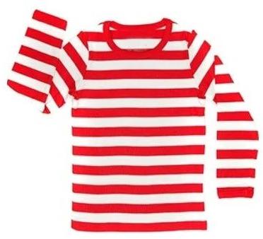 Full Sleeves Stitched Round Kids Striped T-Shirt, Age Group : 1-3 Years