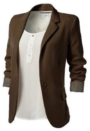 Plain Cotton Ladies Party Wear Blazer, Size : XXL