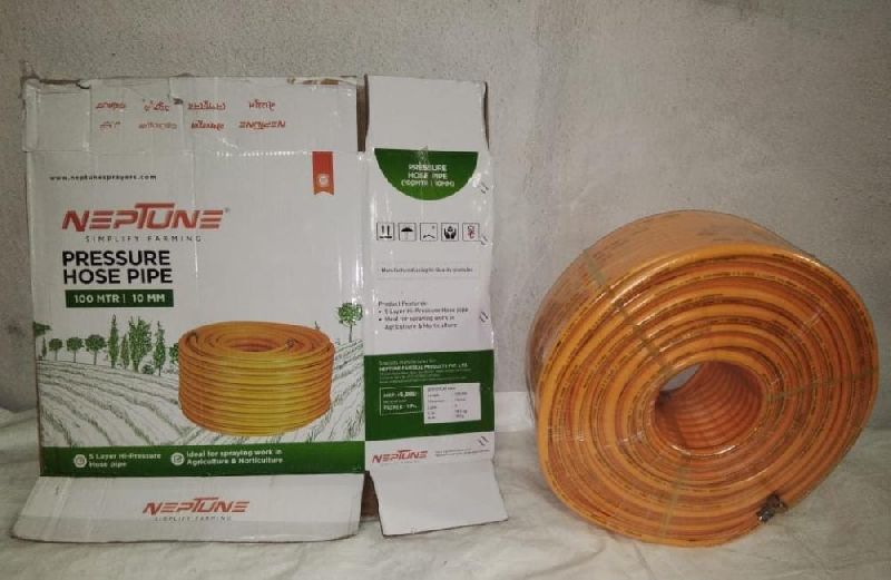 Neptune Yellow Hose Pipe, For Water, Working Pressure : High Pressure