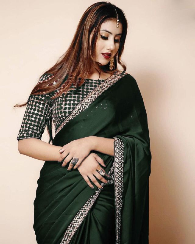 Unstitched Dola Silk Sarees, Packaging Type : Poly Bag