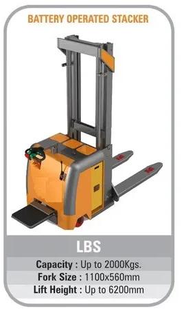 Battery Operated Electric Hydraulic Stacker, Voltage : 24 V DC