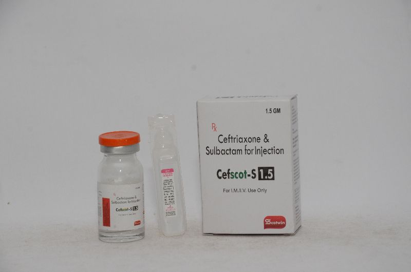 Scotwin Cefscot-S 1.5 Injection, Pack Size : 1.5gm