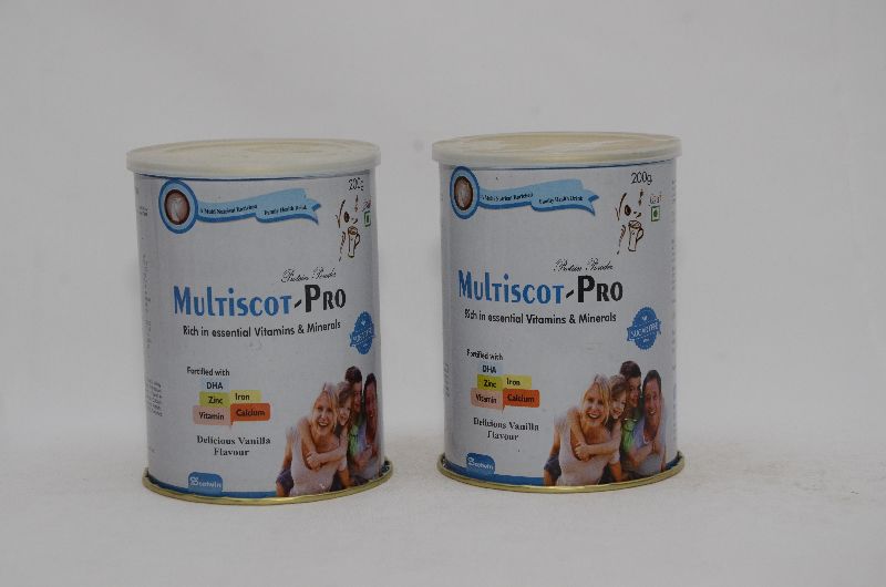 Multiscot-Pro Vanilla Flavour Protein Powder, Packaging Type : Tin