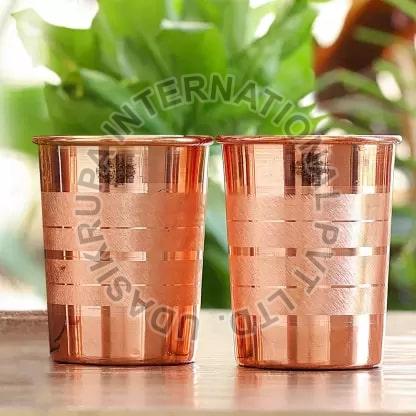 Round Copper Glasses, for Drinking Use, Capacity : 100-200ml