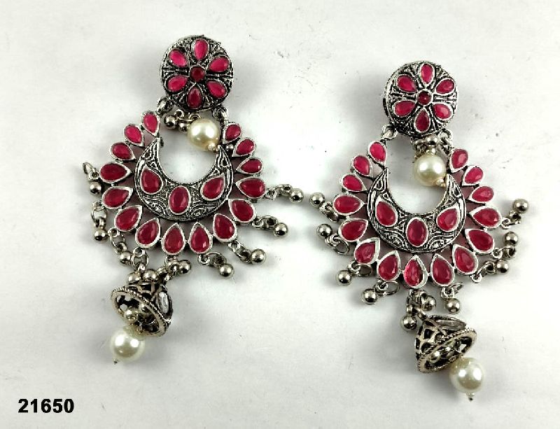 Premium oxidised jhumka earrings pk, Style : Common