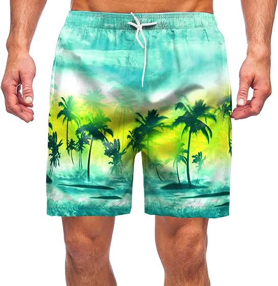 Printed Micro Polyester Men Hawaiian beach short, Gender : Male