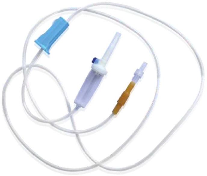 I.V. Infusion Set Without Airvent, for Clinic, Hospital, Feature : Compact Design, Disposable