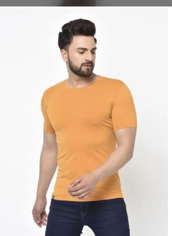 Plain Cotton Mens Round Neck T-shirt, Size : XL
