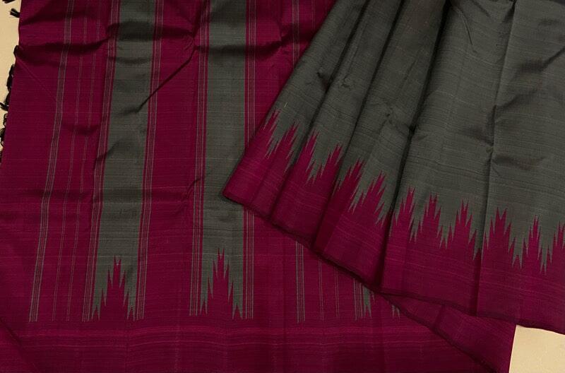 Printed Arani Silk Saree, Technics : Handloom