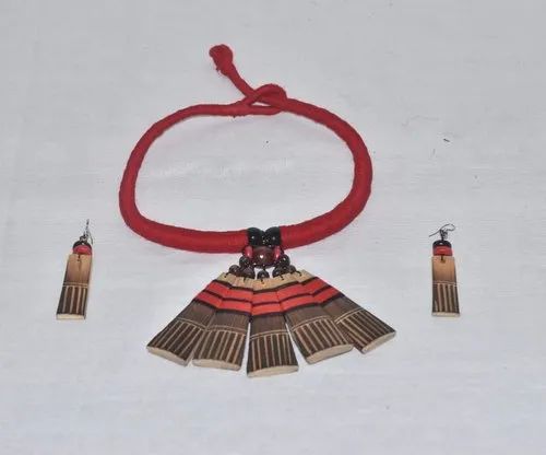 Ethnic Bamboo Necklace Set, Color : Multicolor