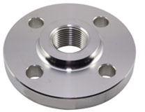 High Pressure Round Polished Stainless Steel Threaded Flanges, for Industrial, Size : Standard