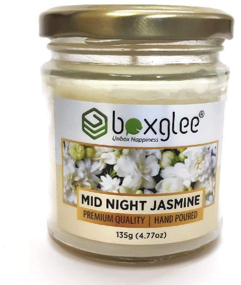 Jasmine Scented Glass Big Jar Candle