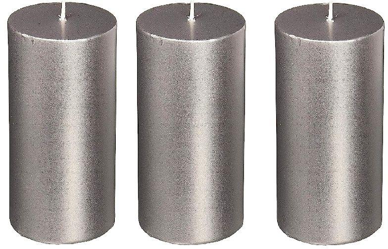 Matallic Pillar Candle