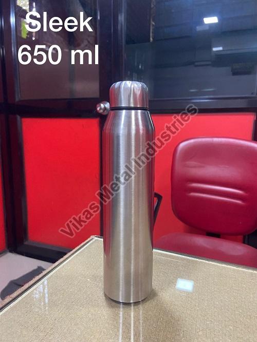 Steel Sleek Water Bottle, Feature : Light-weight, Freshness Preservation, Fine Quality