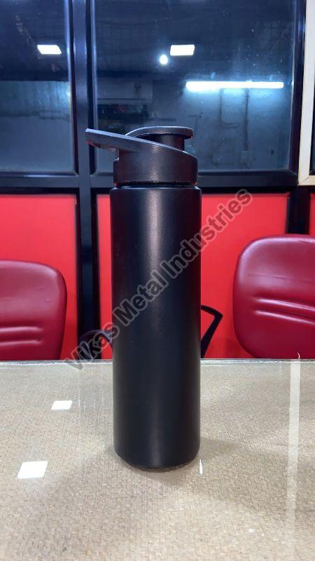 Steel Plain Sports Black Water Bottle, Certification : ISO 9001:2008 Certified