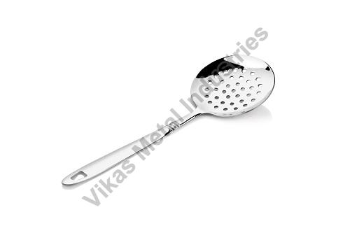 Polished Steel Skimmer, for Kitchen Use, Feature : Durable, Fine Finishing, Rustproof, Shiny Look